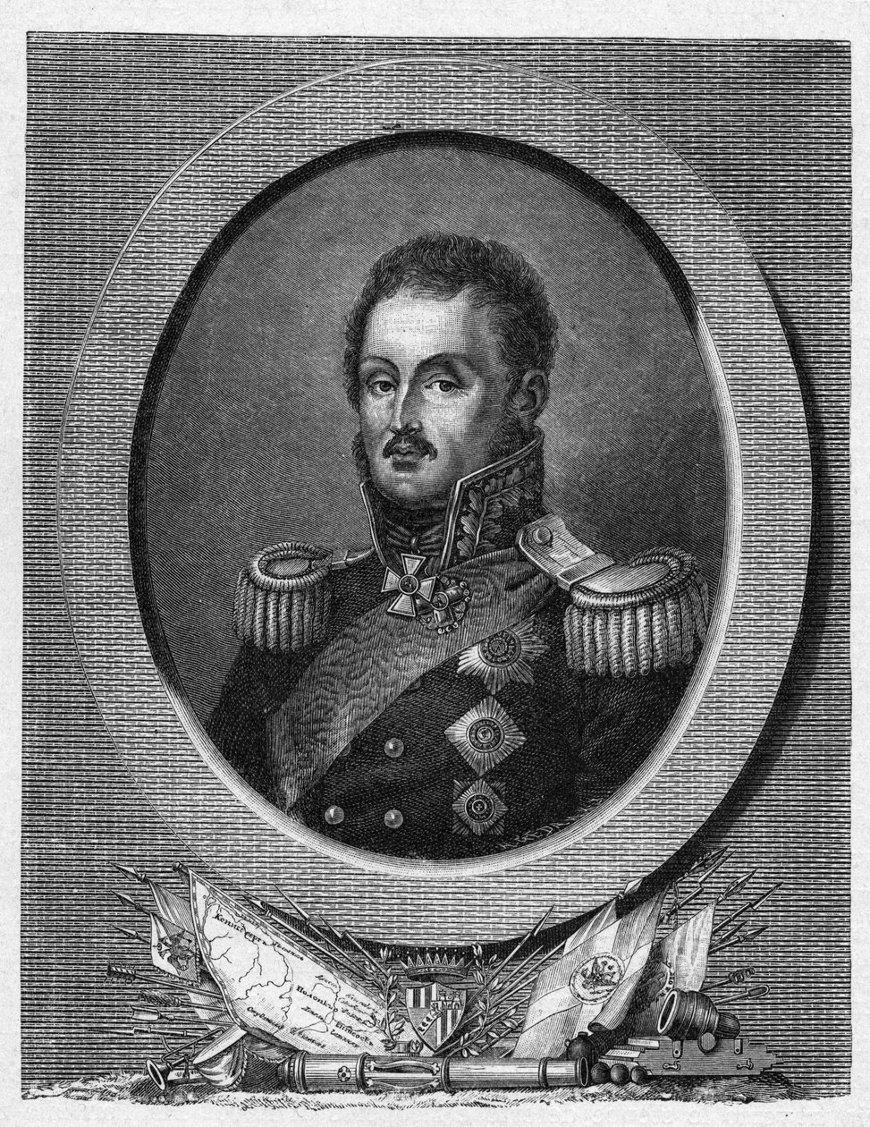 Muotokuva kreivi Louis Adolphe Pierre zu Sayn Wittgensteinista - tekijältä Artist Unknown