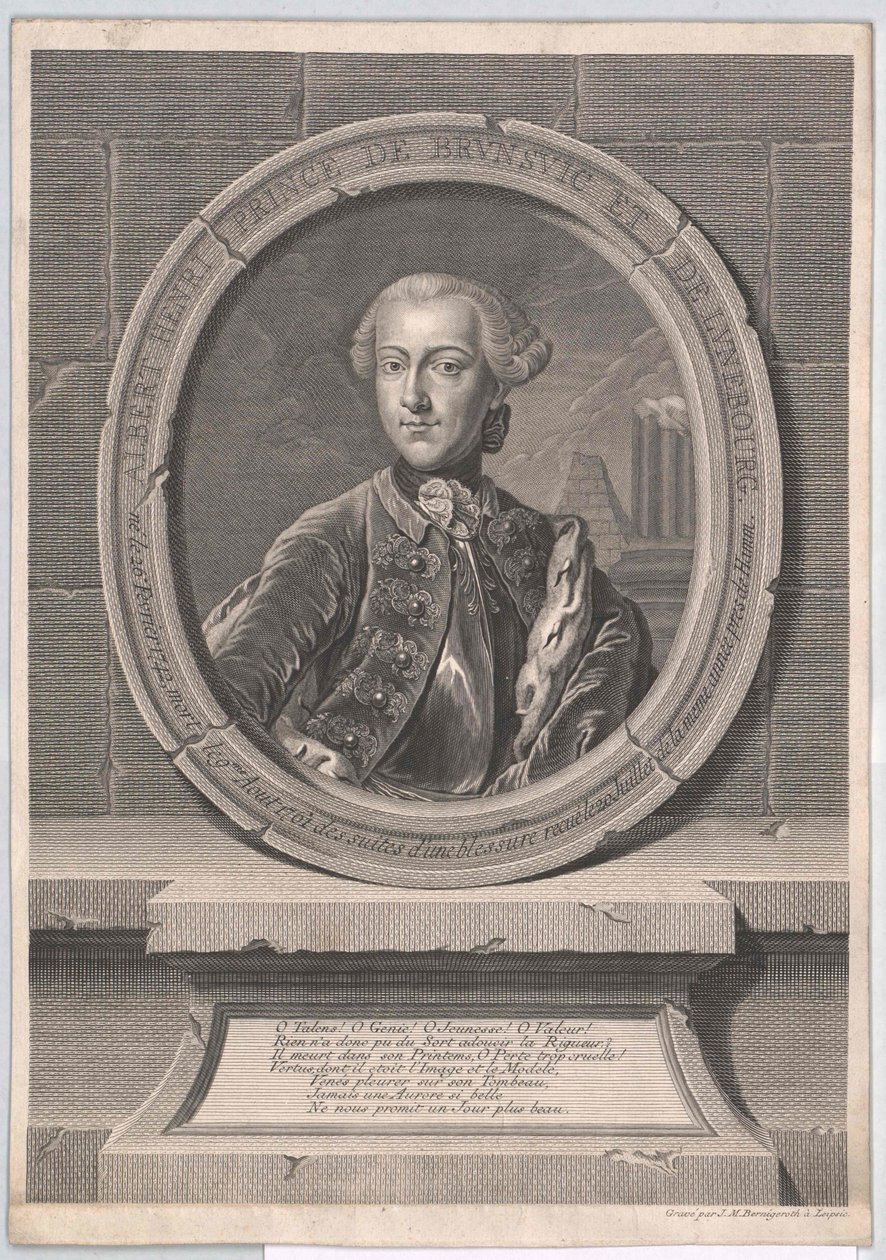 Brunswick-Wolfenbuettelin prinssi Albrecht Henrik tekijältä Artist Unknown