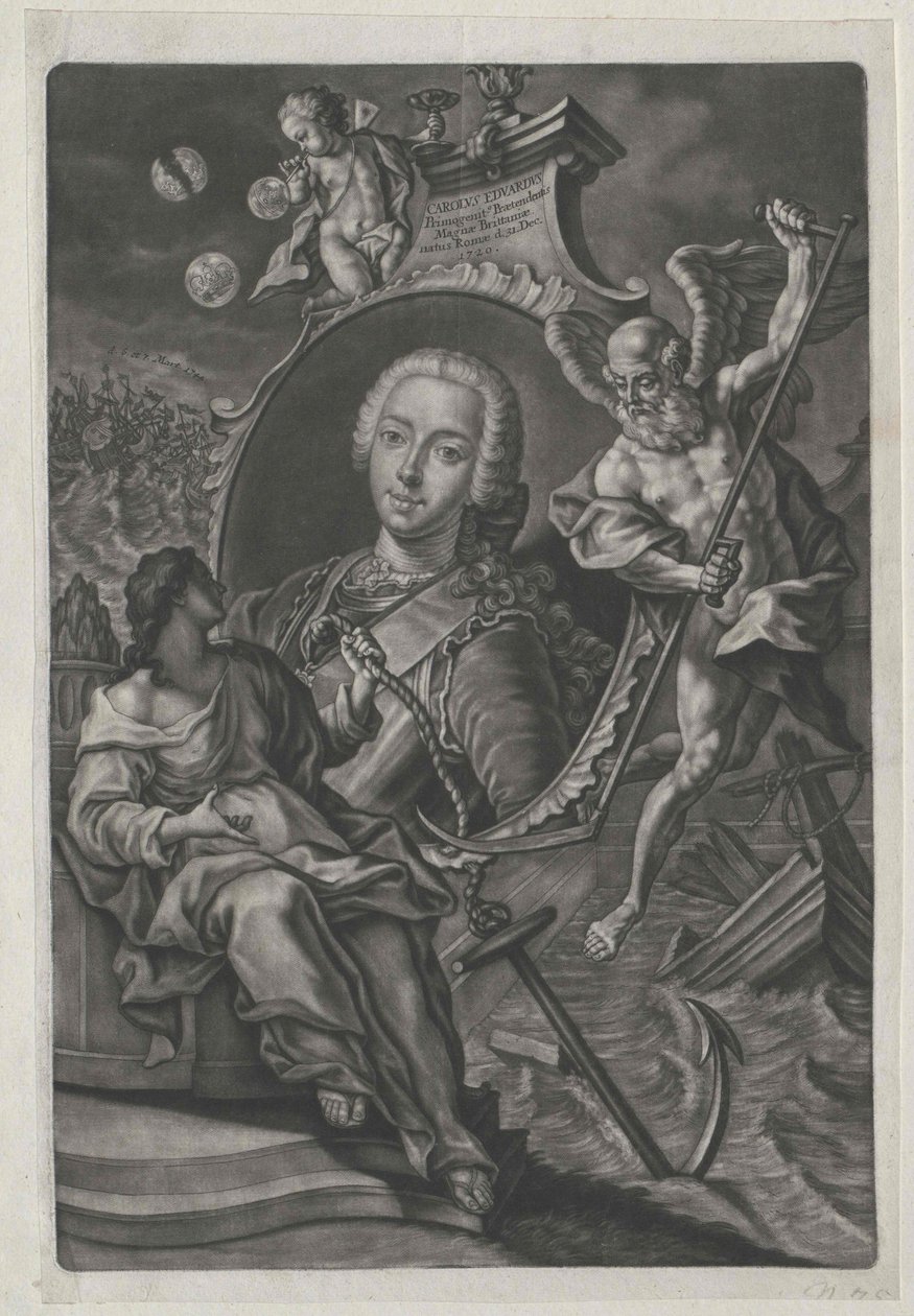 Englannin prinssi Karl Eduard (painatus) tekijältä Artist Unknown