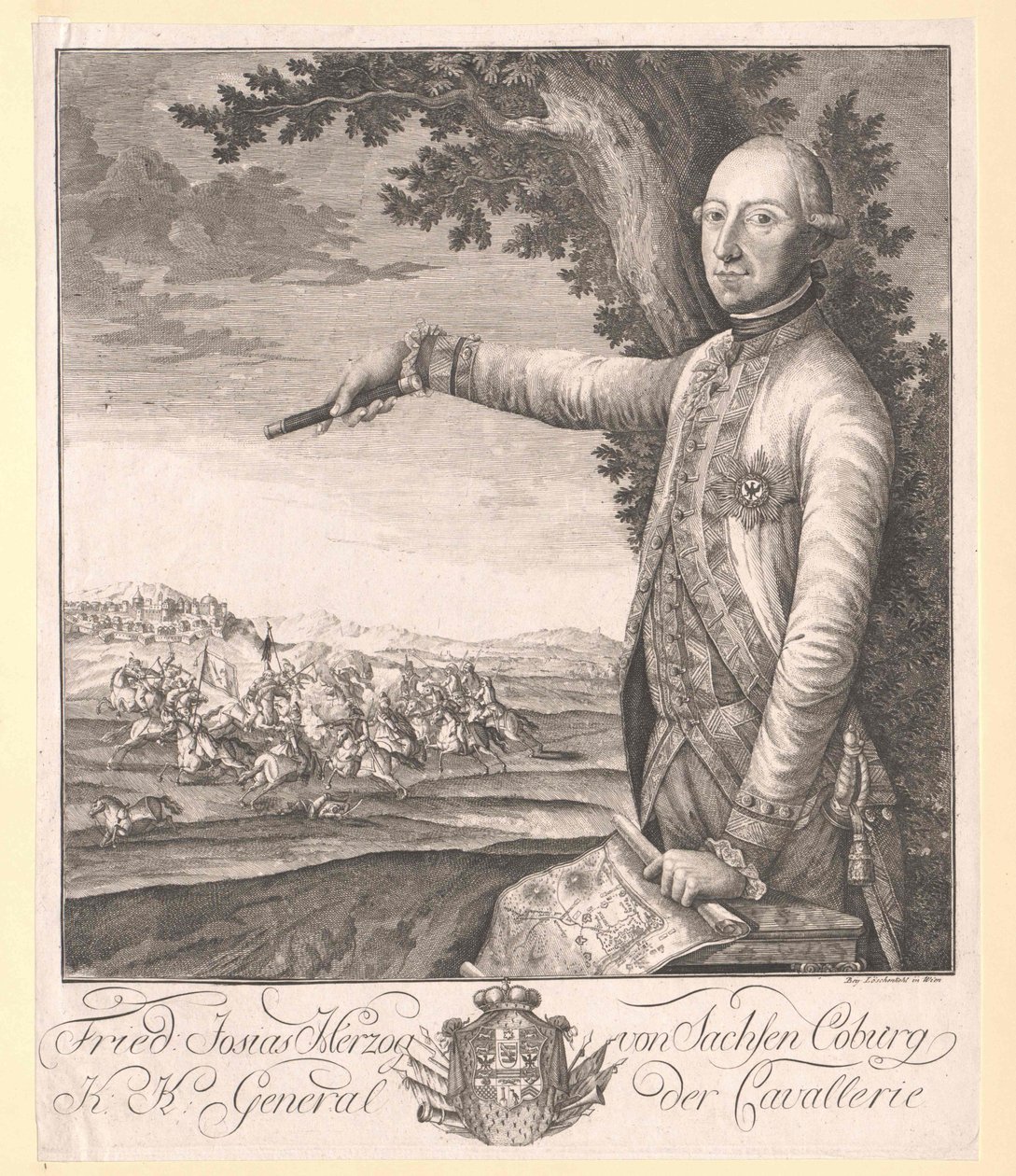 Saksin Coburg-Saalfeldin prinssi (1737-1815) Frederick Josiah tekijältä Artist Unknown