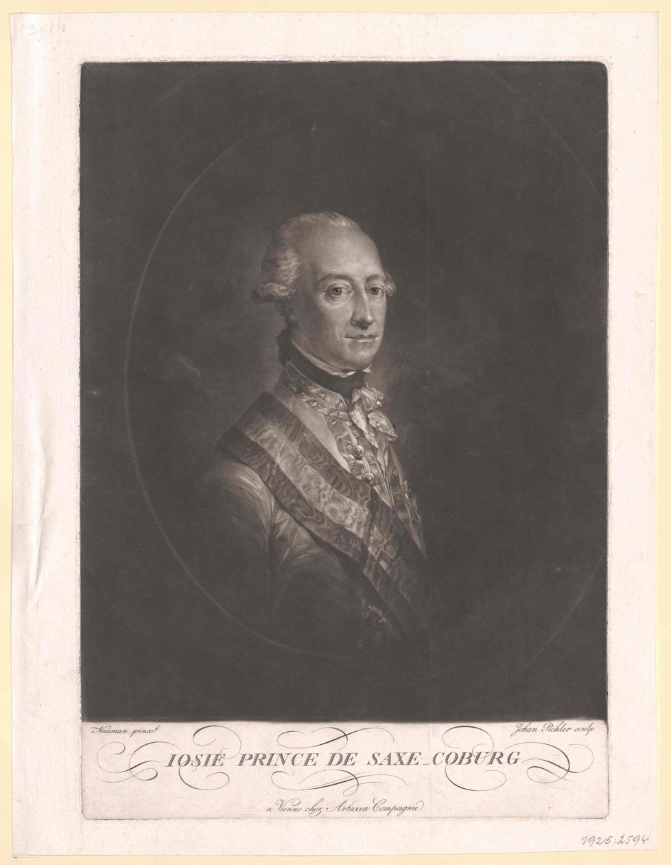Saksin Coburg-Saalfeldin prinssi Frederic Josiah tekijältä Artist Unknown