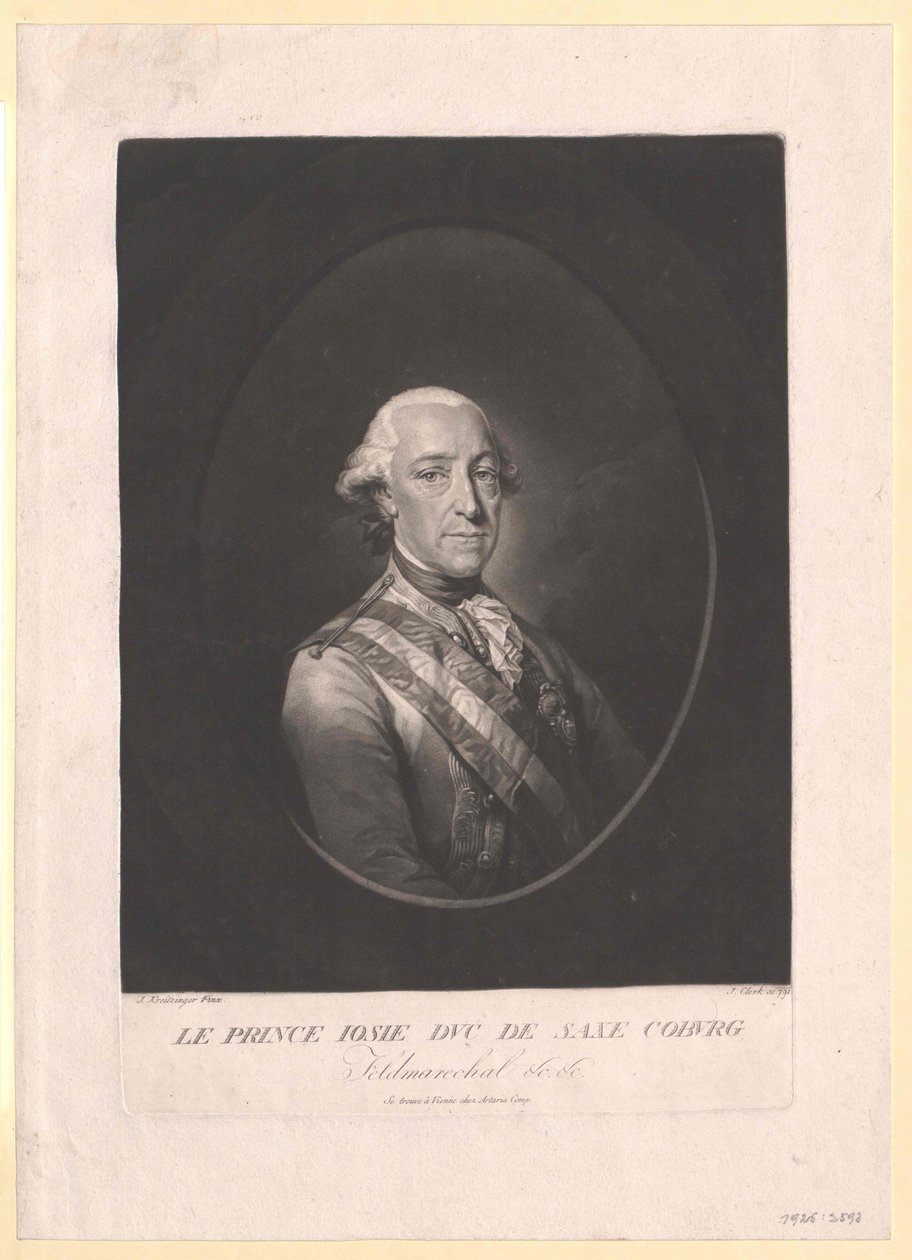 Saksin Coburg-Saalfeldin prinssi Frederic Josiah tekijältä Artist Unknown