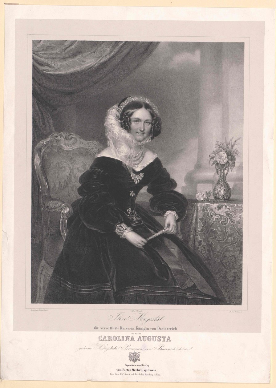 Baijerin prinsessa (1792-1873) Caroline tekijältä Artist Unknown