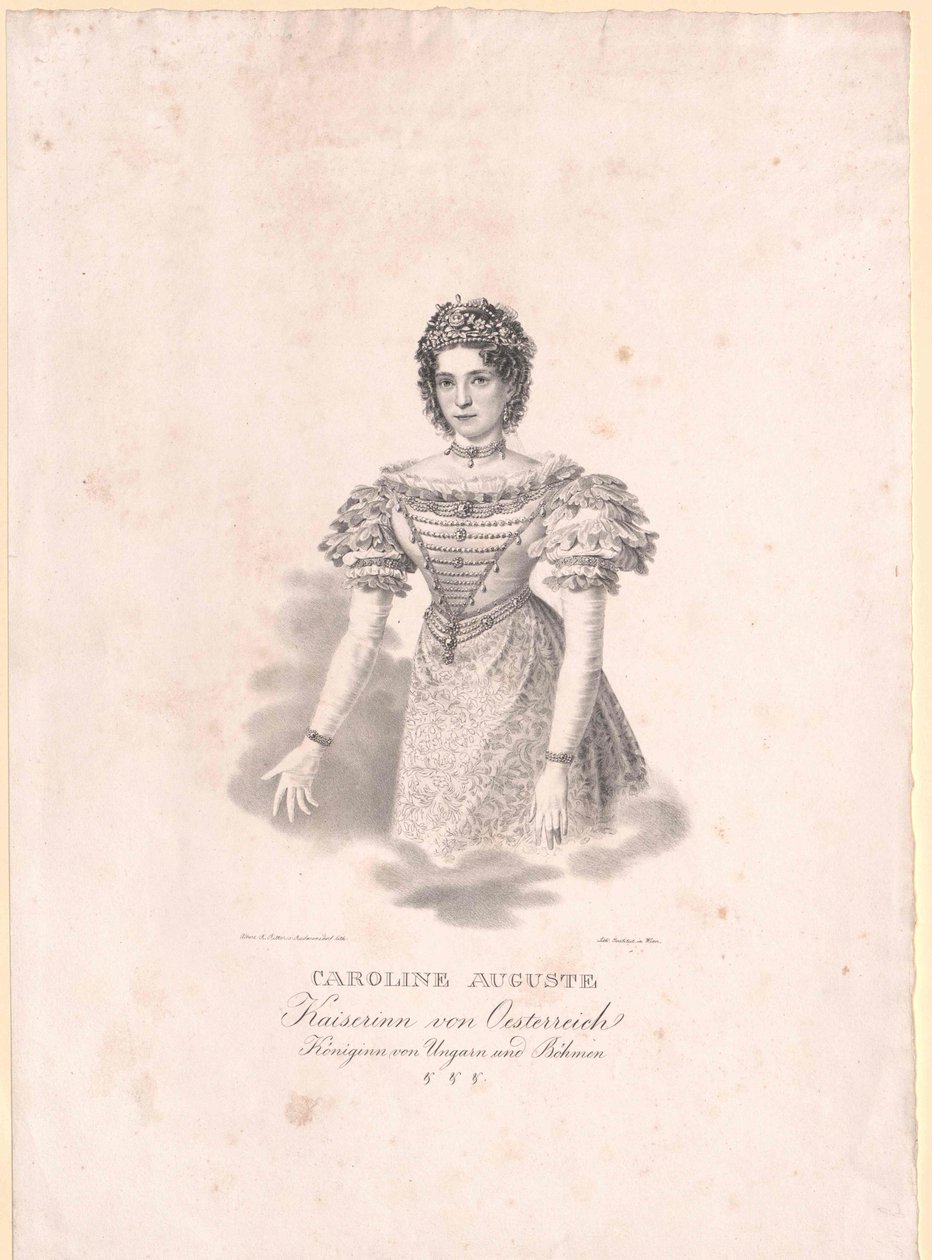 Baijerin prinsessa (1792-1873) Caroline tekijältä Artist Unknown