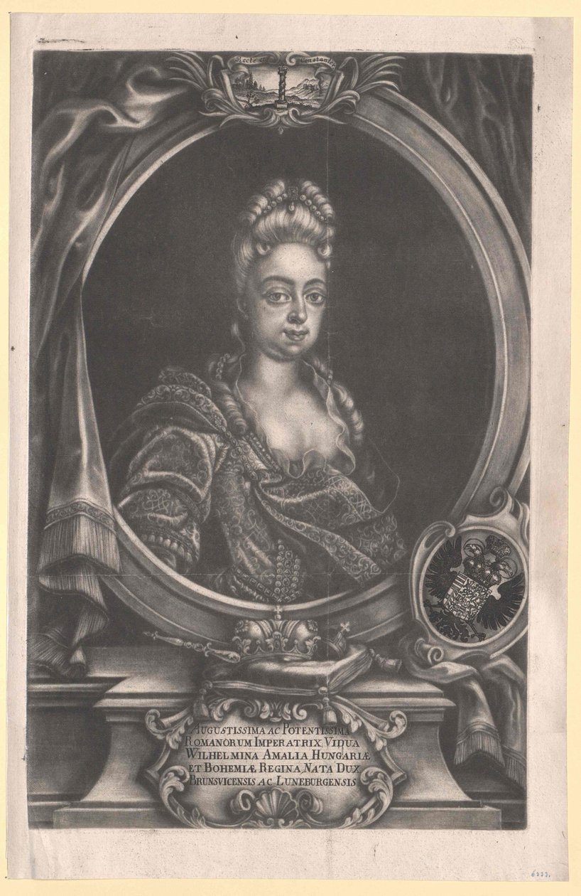 Brunswick-Lueneburgin prinsessa Wilhelmine Amalie tekijältä Artist Unknown