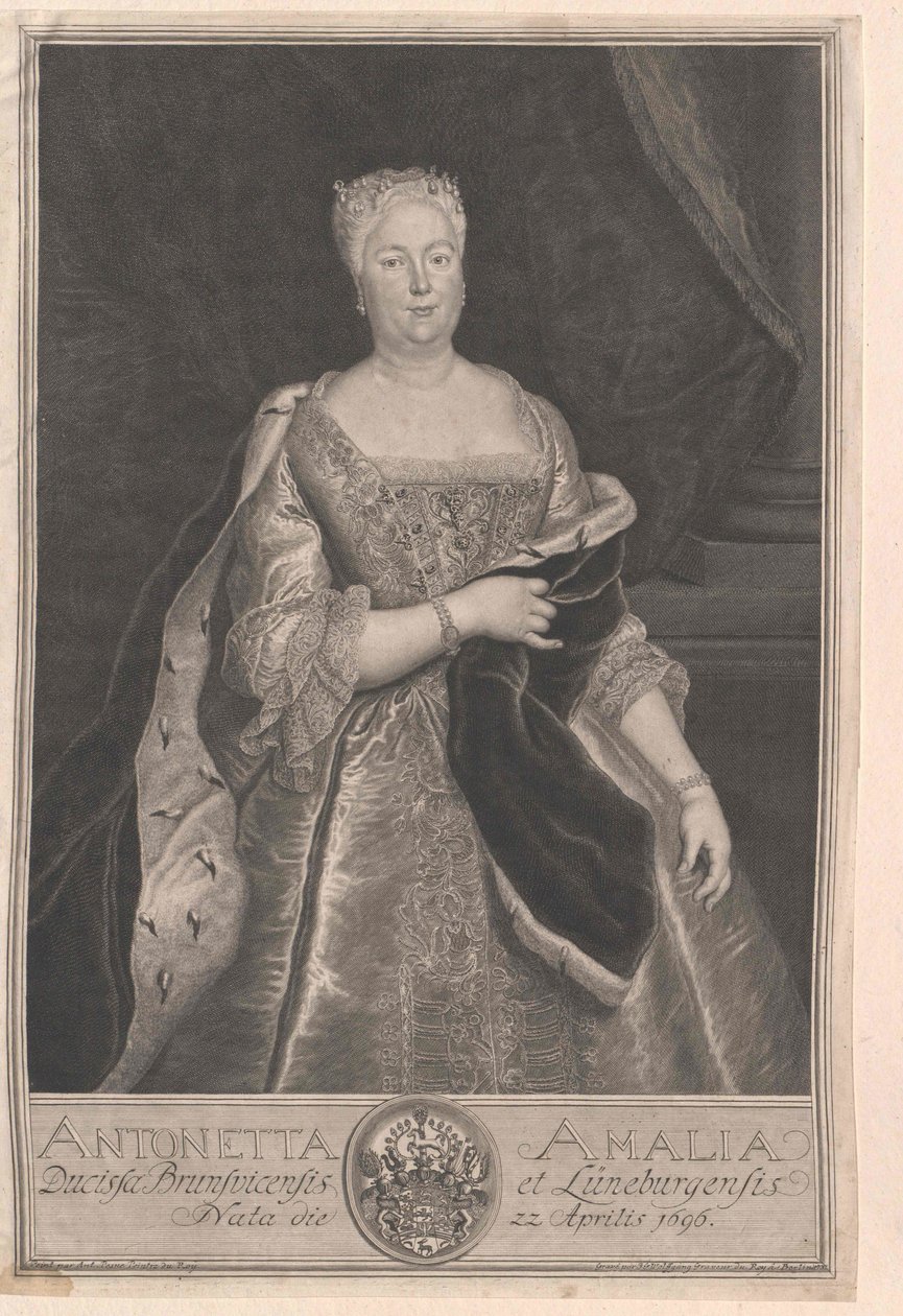 Brunswick-Wolfenbuettelin prinsessa Antoinette Amalie tekijältä Artist Unknown