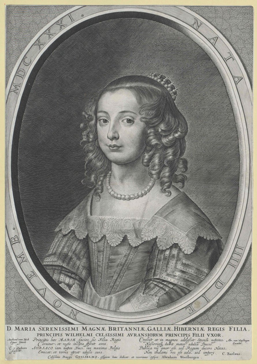 Englannin prinsessa Mary (tulosta) tekijältä Artist Unknown