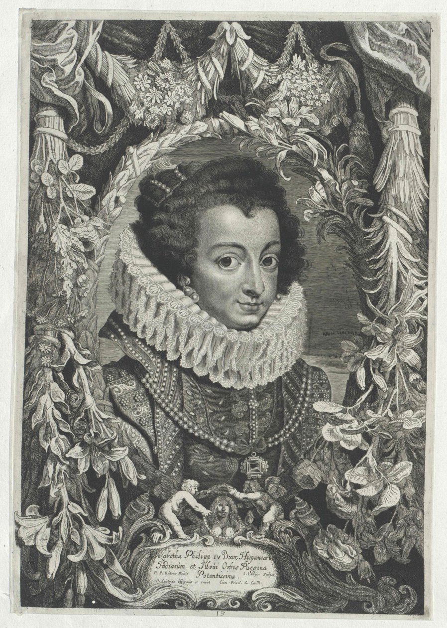 Ranskan prinsessa Elisabeth (tulosta) tekijältä Artist Unknown