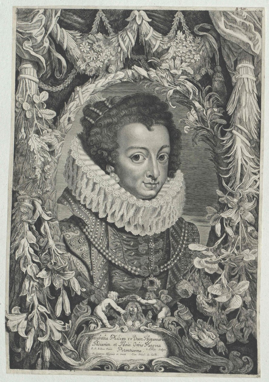 Ranskan prinsessa Elisabeth (tulosta) tekijältä Artist Unknown