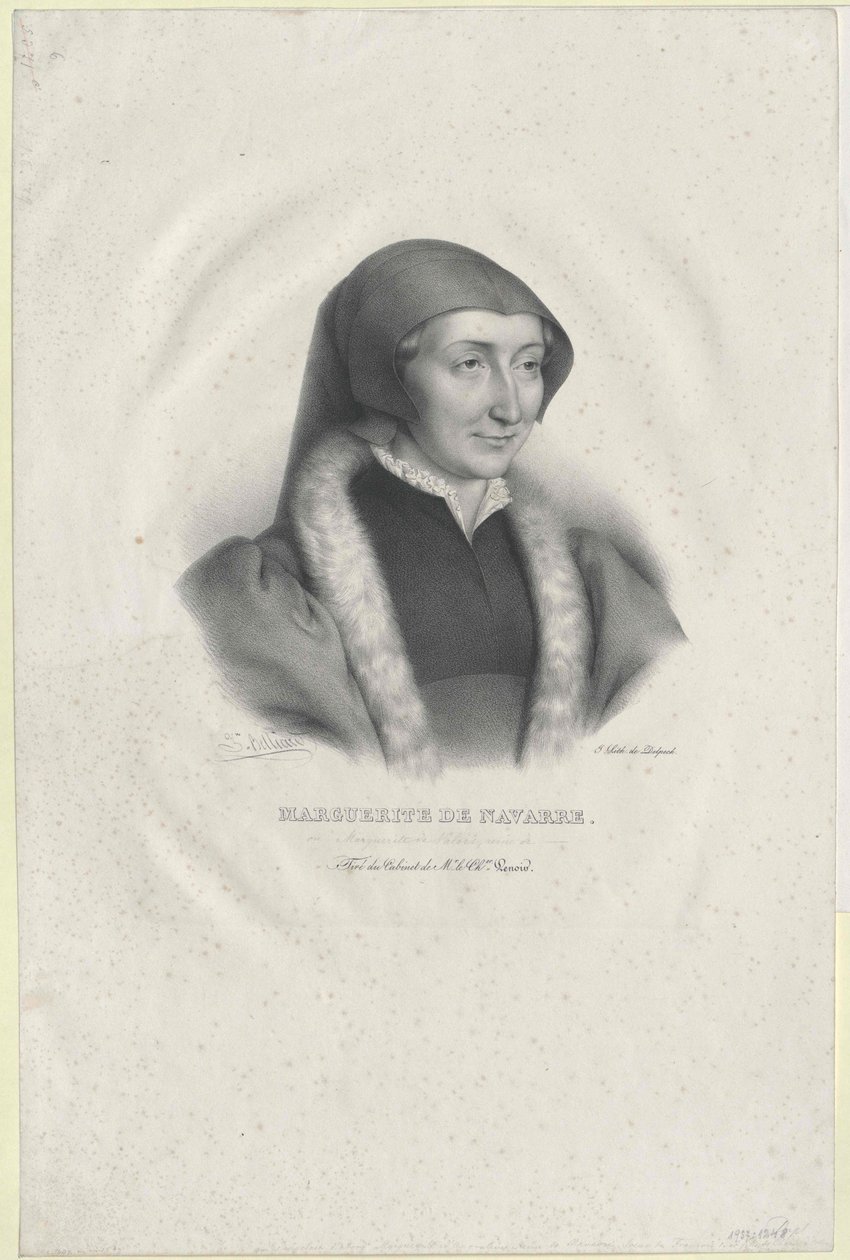Ranskan prinsessa Margaret (painettu) tekijältä Artist Unknown