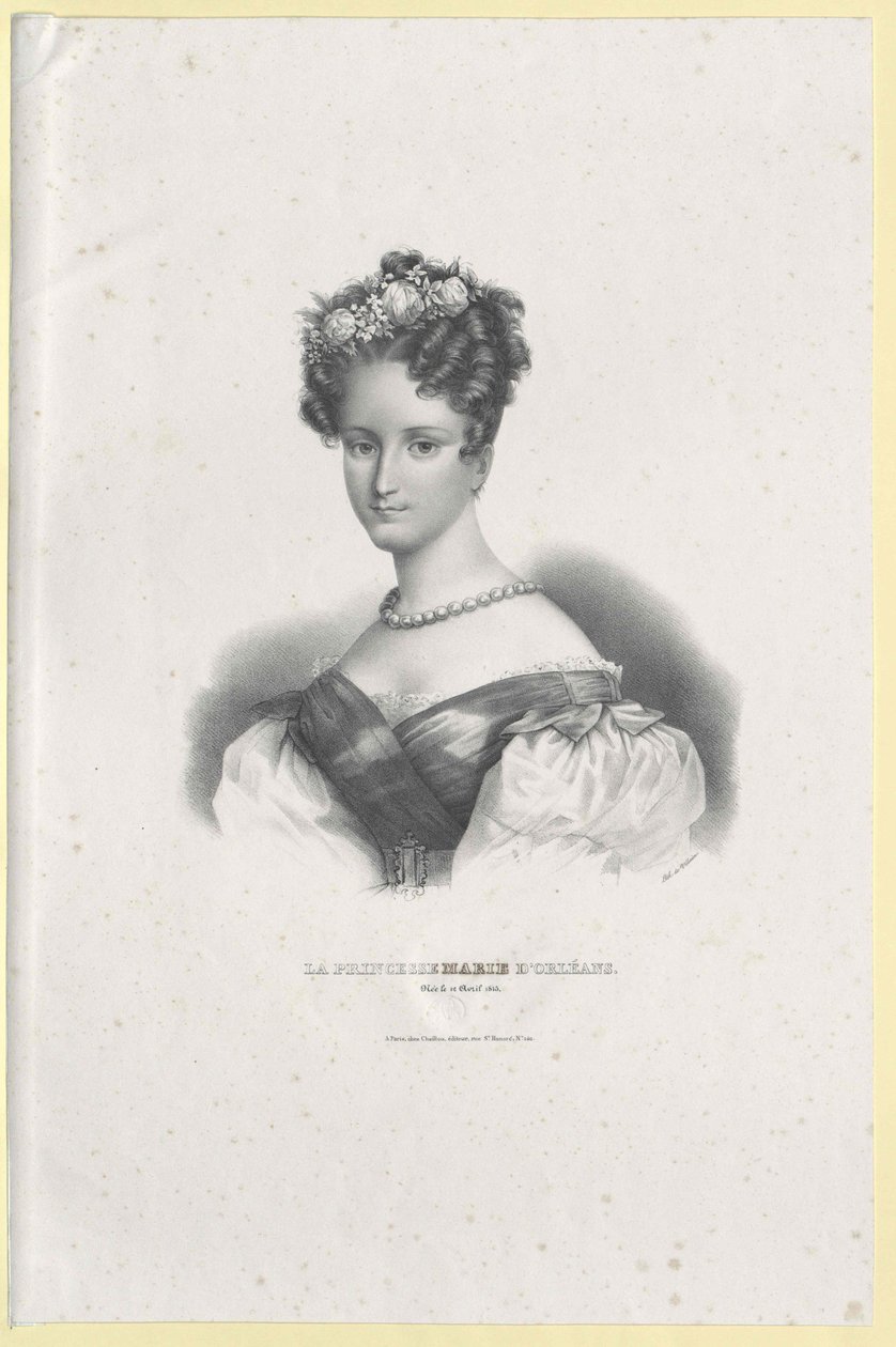 Ranskan prinsessa Marie (tulosta) tekijältä Artist Unknown