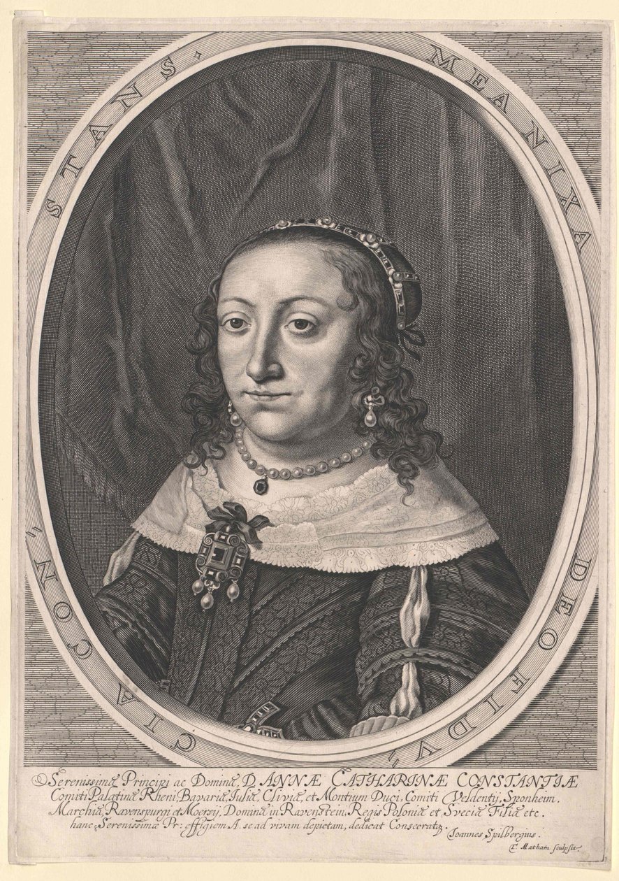 Puolan prinsessa Anna Katharina Constance tekijältä Artist Unknown