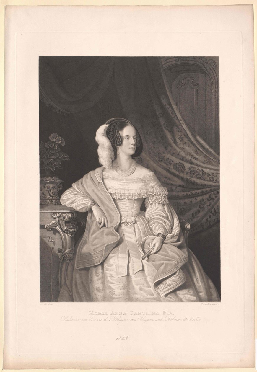 Savoyen-Sardinian prinsessa Maria Anna tekijältä Artist Unknown