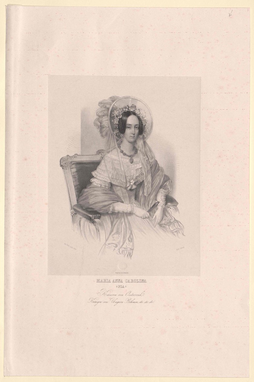 Savoyen-Sardinian prinsessa Maria Anna tekijältä Artist Unknown