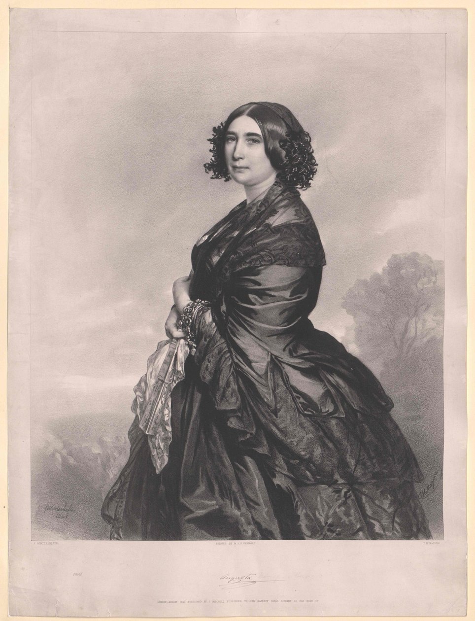 Sachsen-Weimarin prinsessa Eisenach Augusta tekijältä Artist Unknown