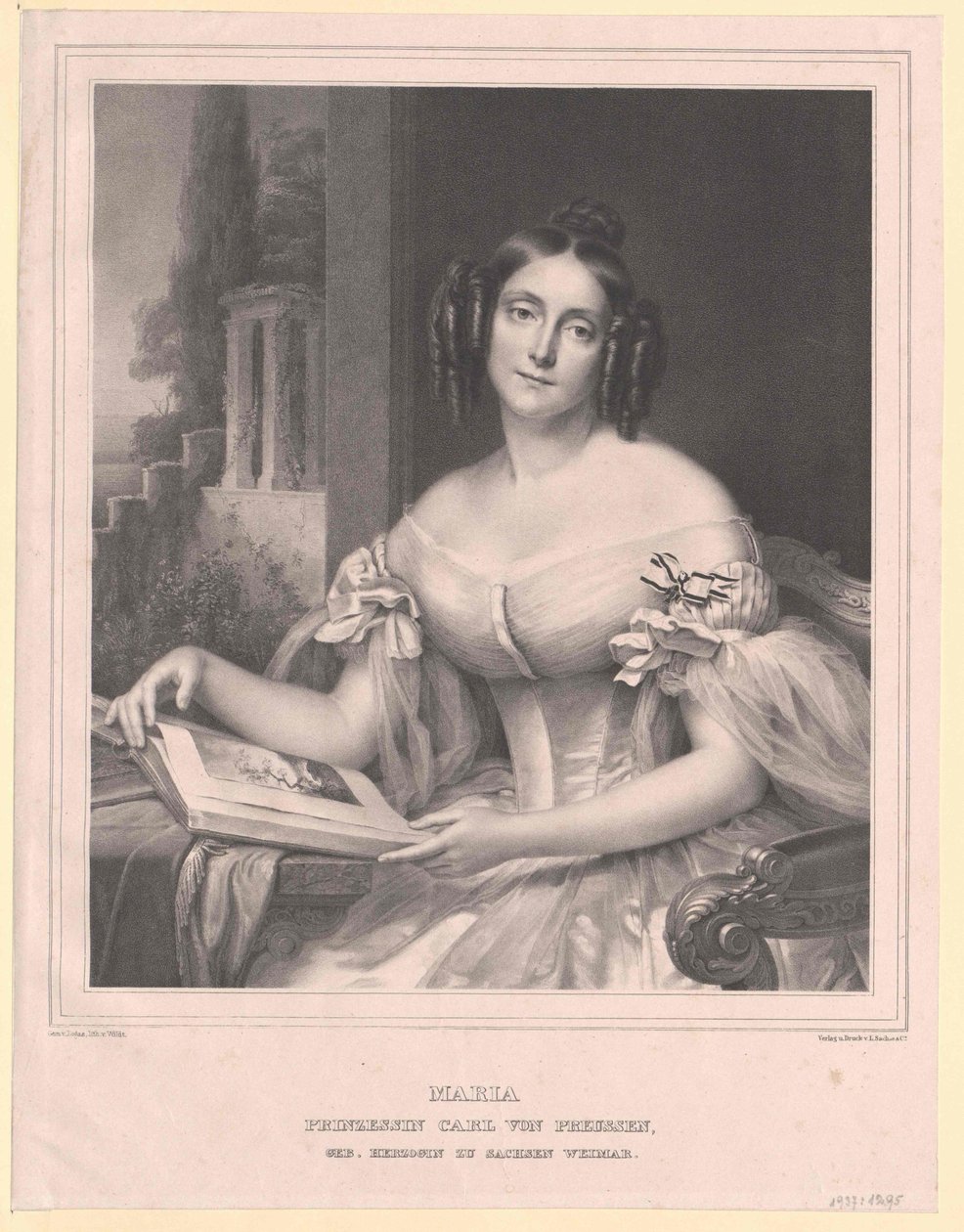 Sachsen-Weimarin prinsessa Eisenach Maria tekijältä Artist Unknown