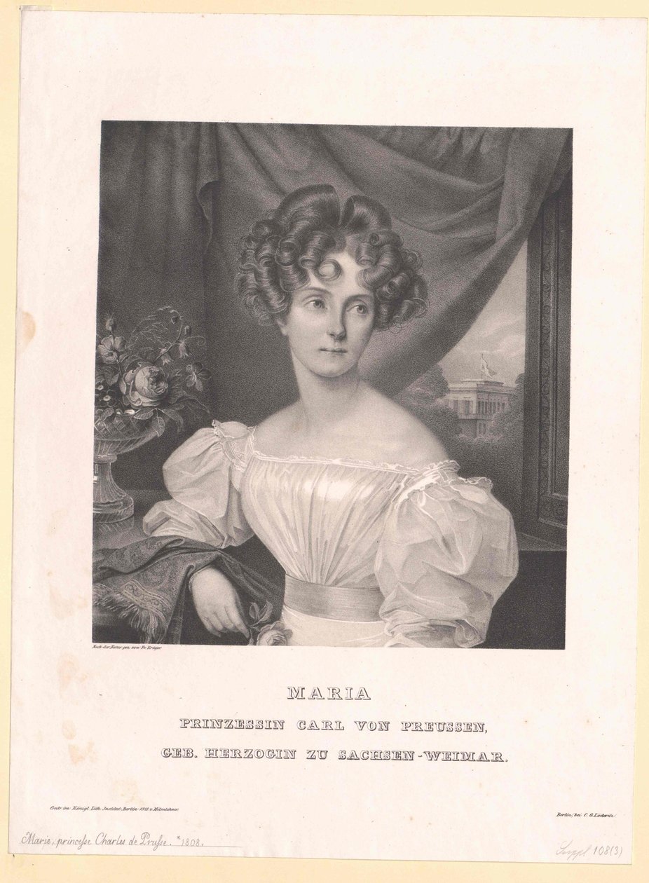 Sachsen-Weimarin prinsessa Eisenach Maria tekijältä Artist Unknown