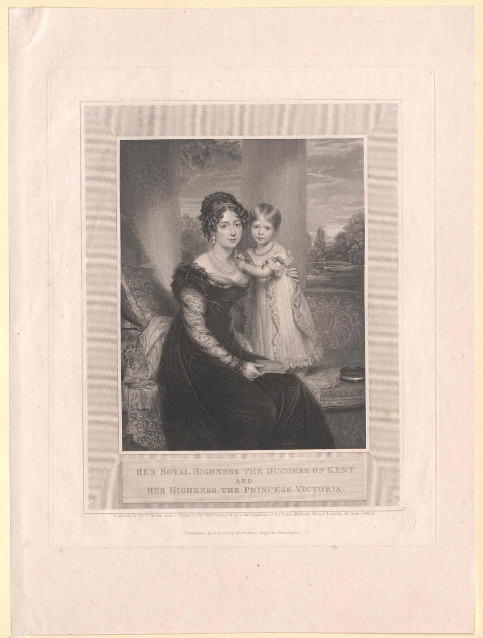 Saksin prinsessa Coburg-Saalfeld Victoria Victoria tekijältä Artist Unknown