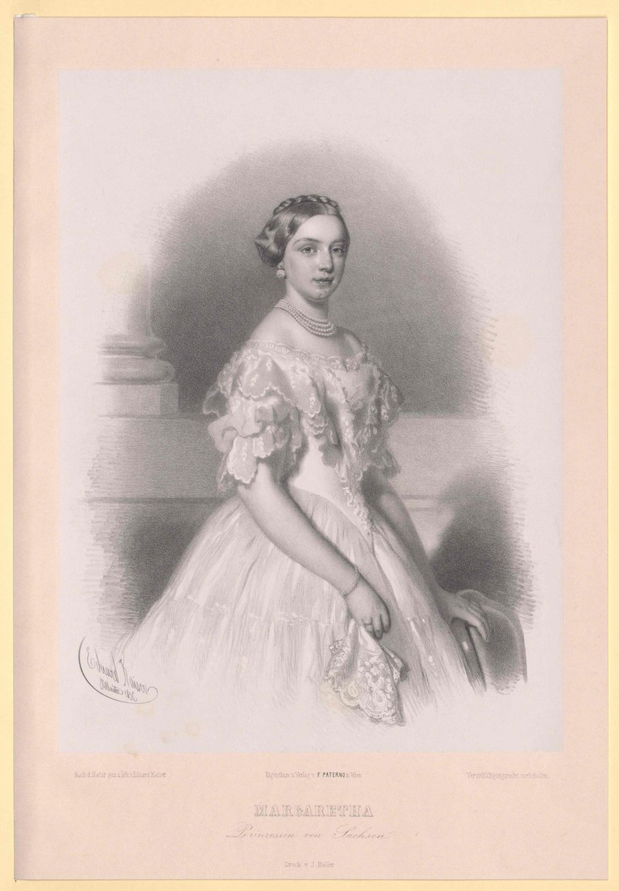 Saksin prinsessa Margareta tekijältä Artist Unknown
