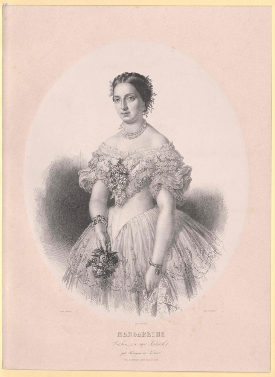 Saksin prinsessa Margareta tekijältä Artist Unknown
