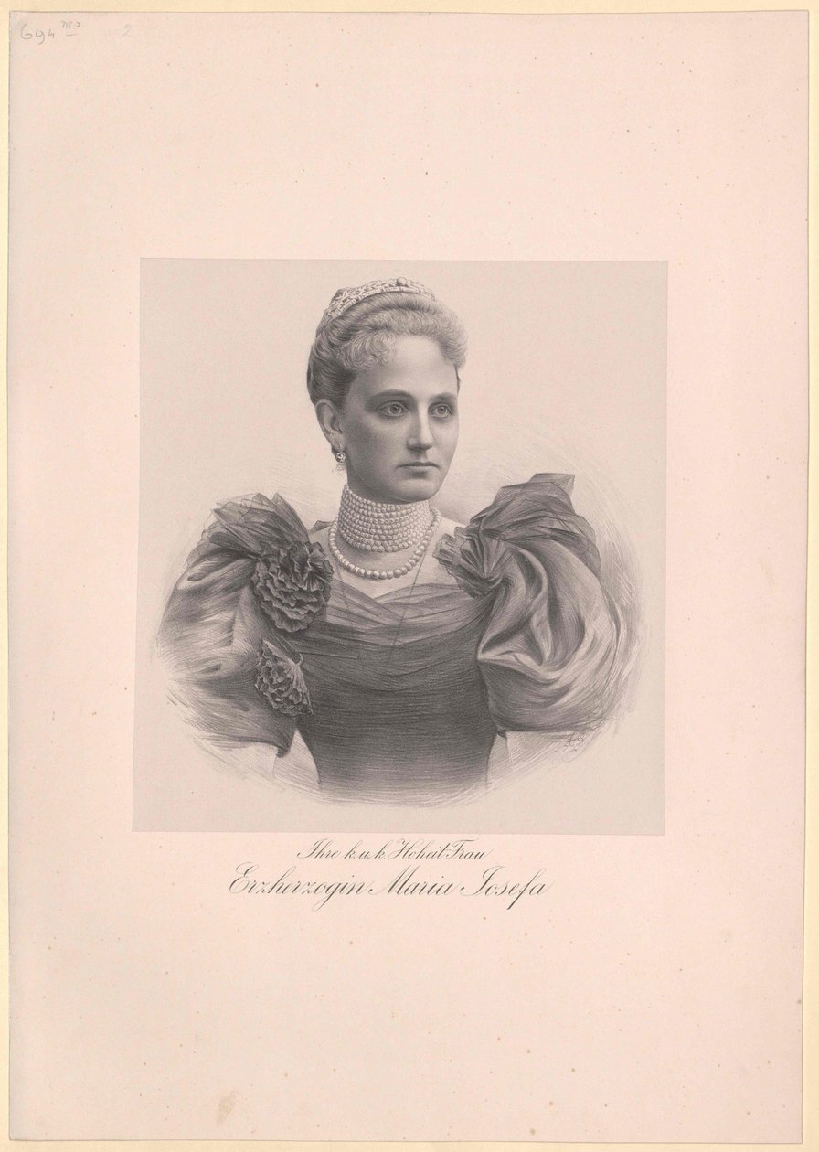 Saksin prinsessa Maria Josefa tekijältä Artist Unknown