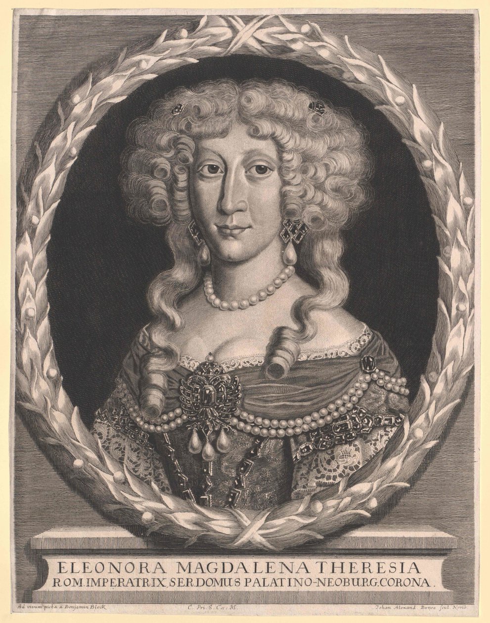 Palatsin prinsessa Eleonora Magdaleena Theresia tekijältä Artist Unknown