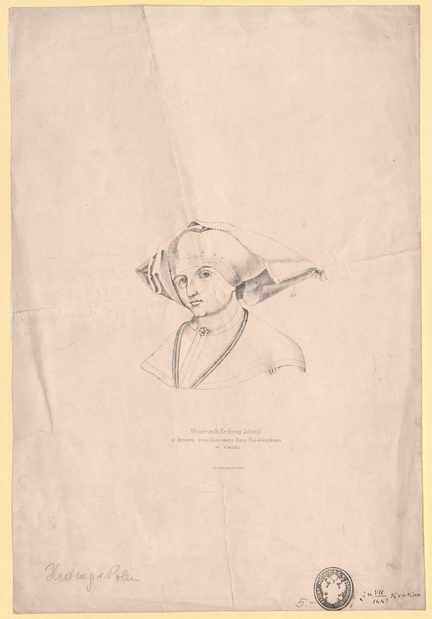 Puolan kuningatar Jadwiga tekijältä Artist Unknown