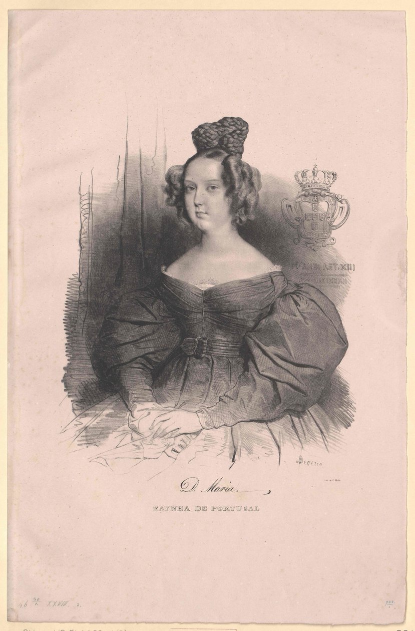 Portugalin kuningatar Mary II da honour tekijältä Artist Unknown