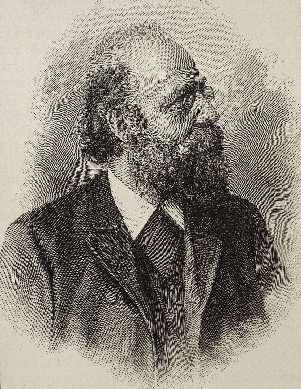 RICKERT, Heinrich (1863-1936). Saksalainen filosofi, yksi johtavista uuskantilaisista. Kaiverrus tekijältä Artist Unknown