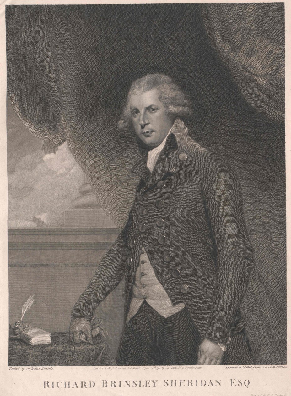 Richard Brinsley Sheridan tekijältä Artist Unknown