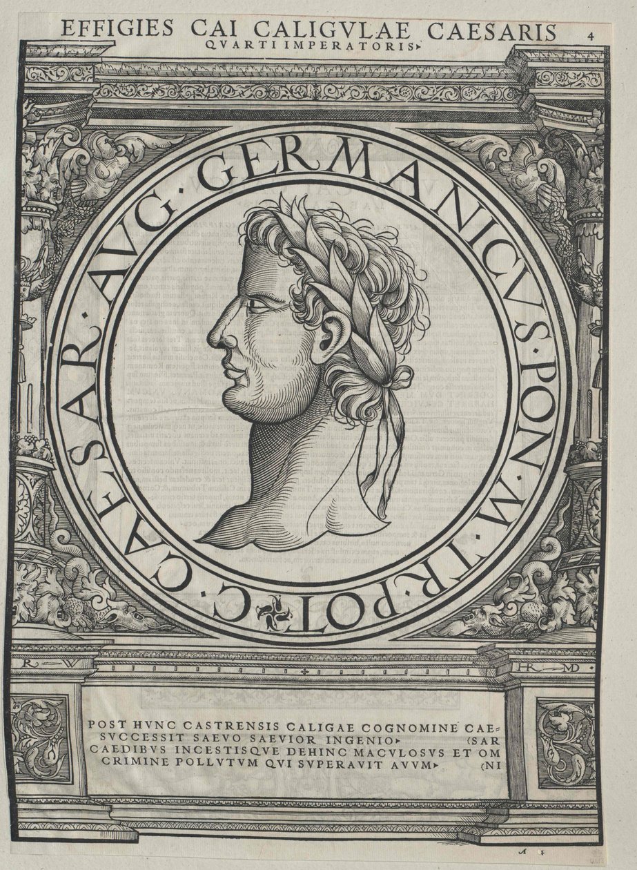Rooman keisari Caligula tekijältä Artist Unknown