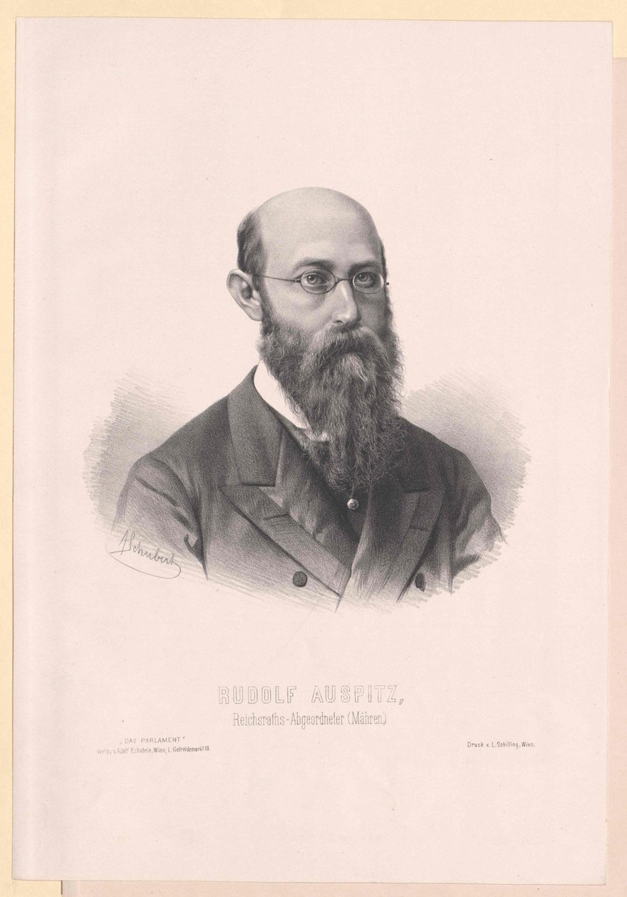Rudolf Auspitz (painettu) tekijältä Artist Unknown