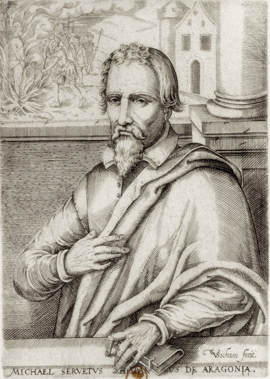 SERVET, Miguel (1511-1553). Espanjalainen lääkäri ja teologi. Ksylografia. RANSKA. ILE-DE-FRANCE. Pariisi. Kansalliskirjasto tekijältä Artist Unknown
