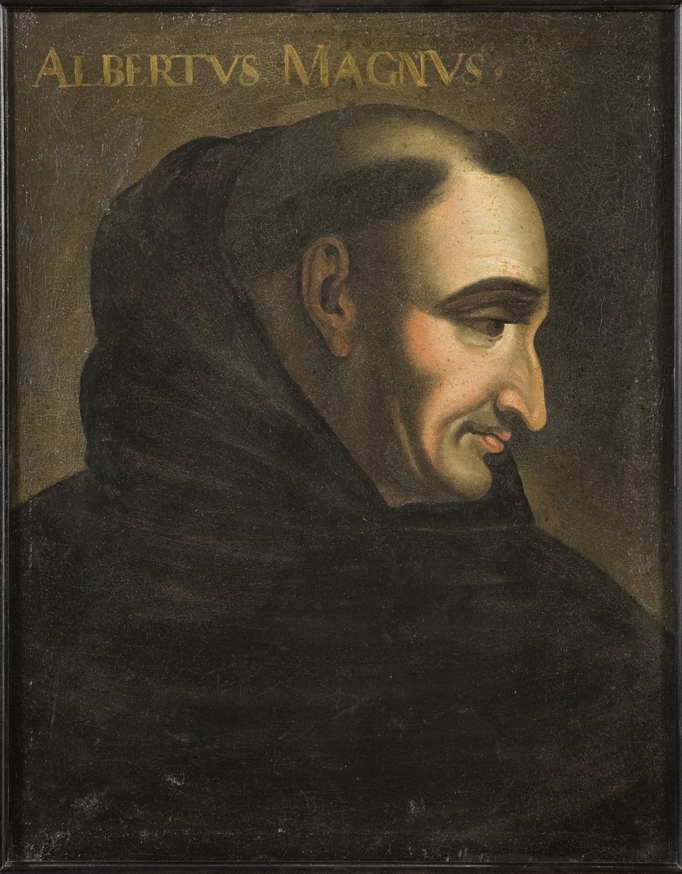 Pyhä Albert Le Grand (Albrecht von Bollstadt tai Albert de Cologne) (1200-1280) - Albertus Magnus (öljy kankaalle) tekijältä Artist Unknown