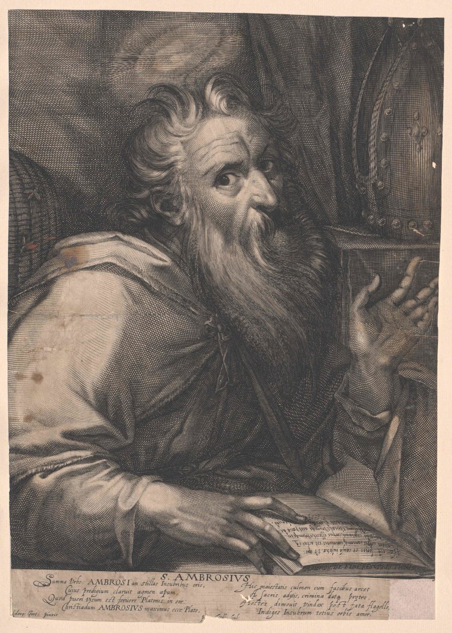 Milanon pyhä Ambrosius tekijältä Artist Unknown