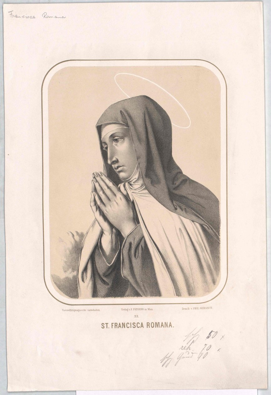 Saint Frances Romana tekijältä Artist Unknown