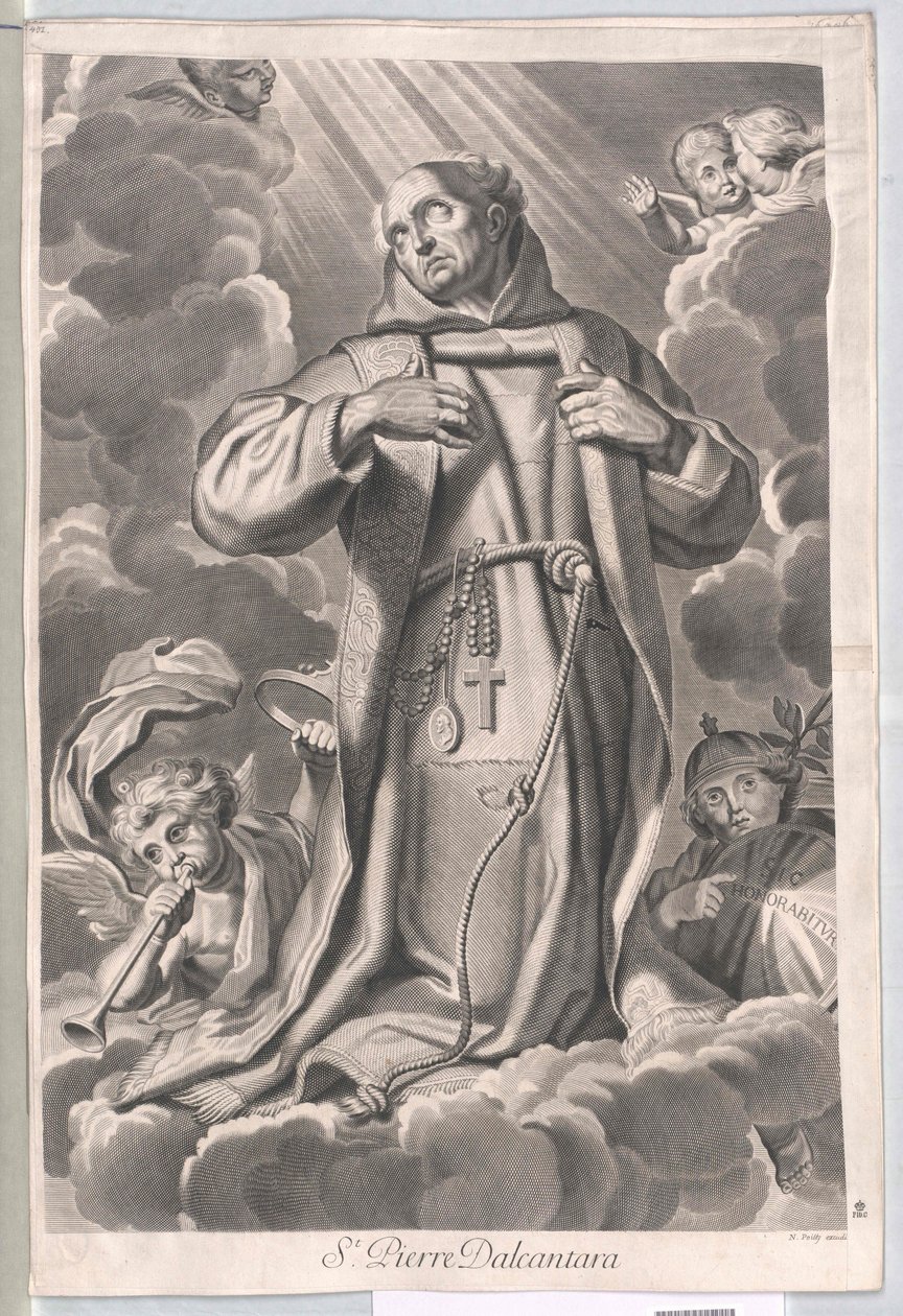 Saint Peter of Alcantara tekijältä Artist Unknown