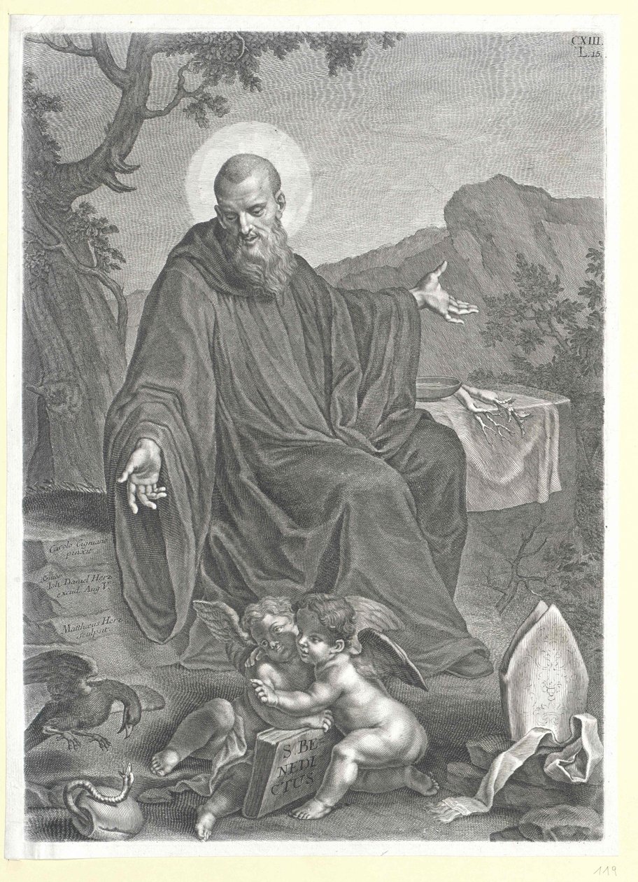 Pyhä Benedictus Nursia tekijältä Artist Unknown