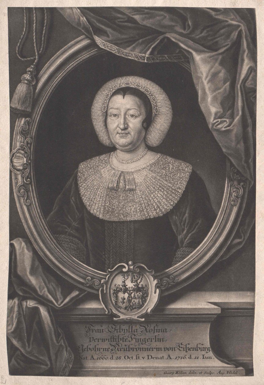 Sibylla Rosina Neubronner (tulosta) tekijältä Artist Unknown