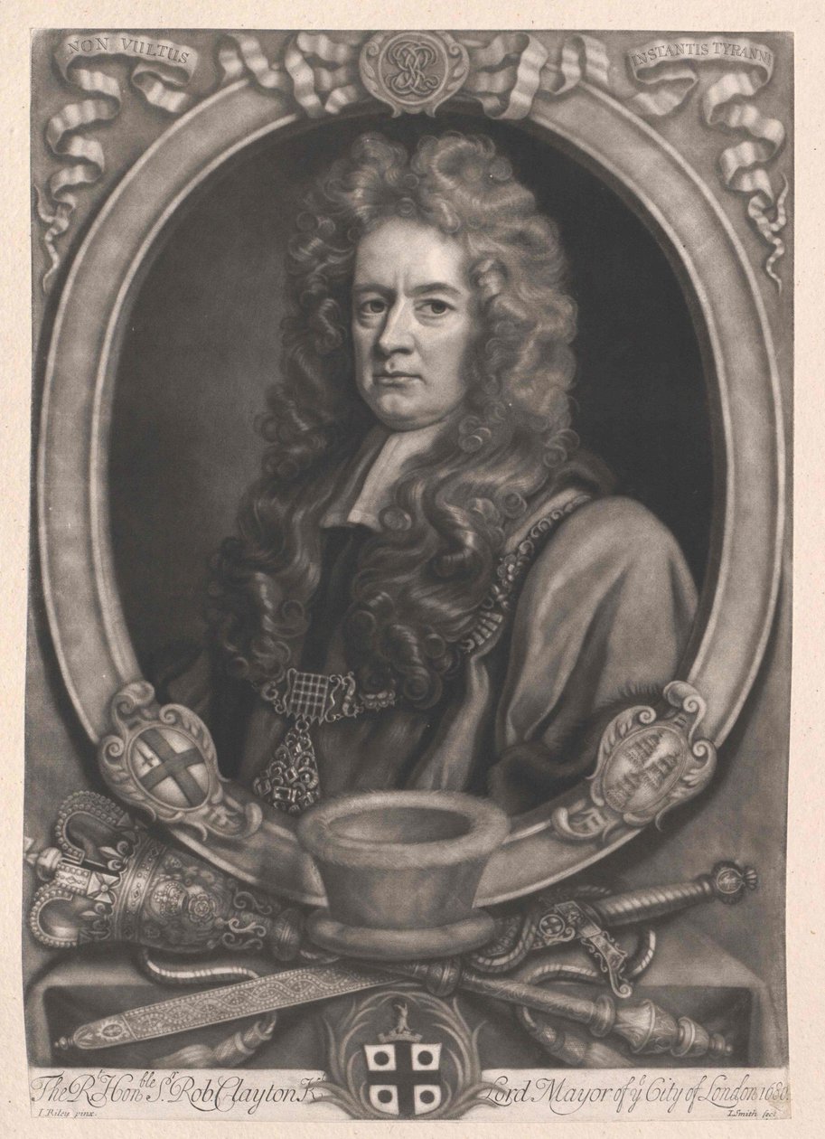 Sir Robert Clayton (painettu) tekijältä Artist Unknown