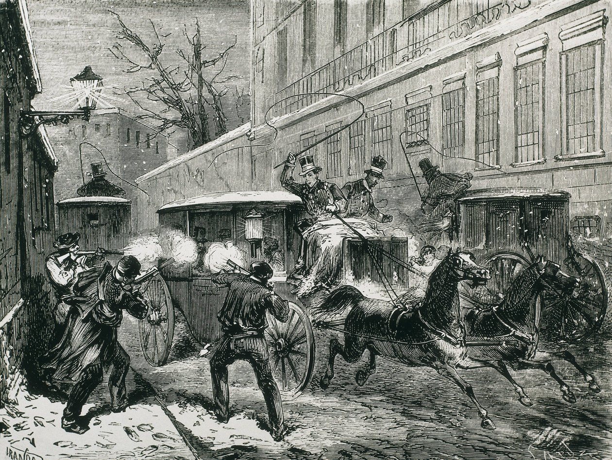 Espanja (1870). Kenraali Primin salamurha (Madrid, 27. joulukuuta 2003). tekijältä Artist Unknown