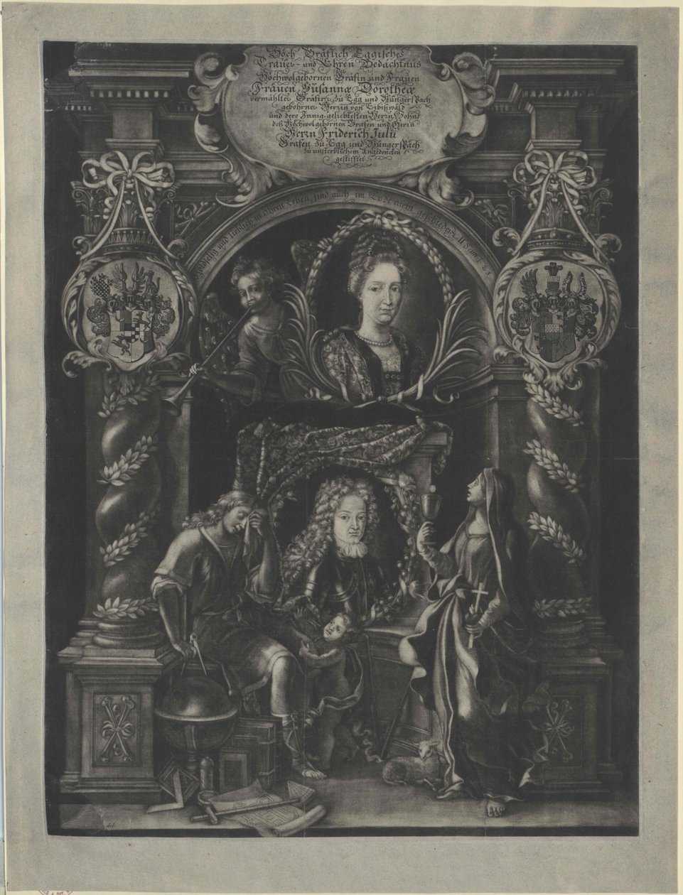 Susanna Dorothea von Eybiswald (painettu) tekijältä Artist Unknown