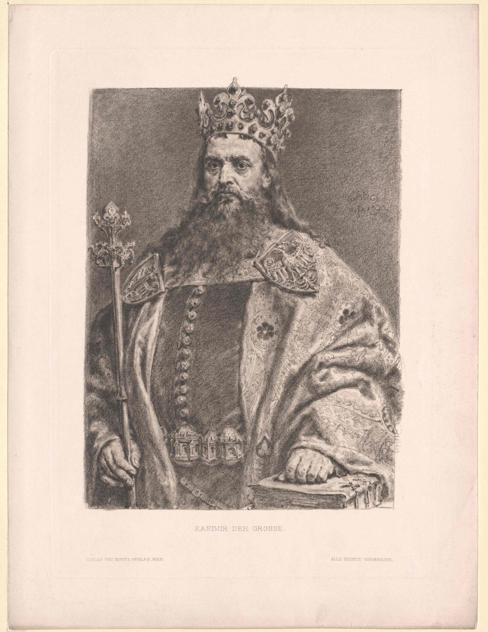 Puolan suuri kuningas Kasimir III tekijältä Artist Unknown