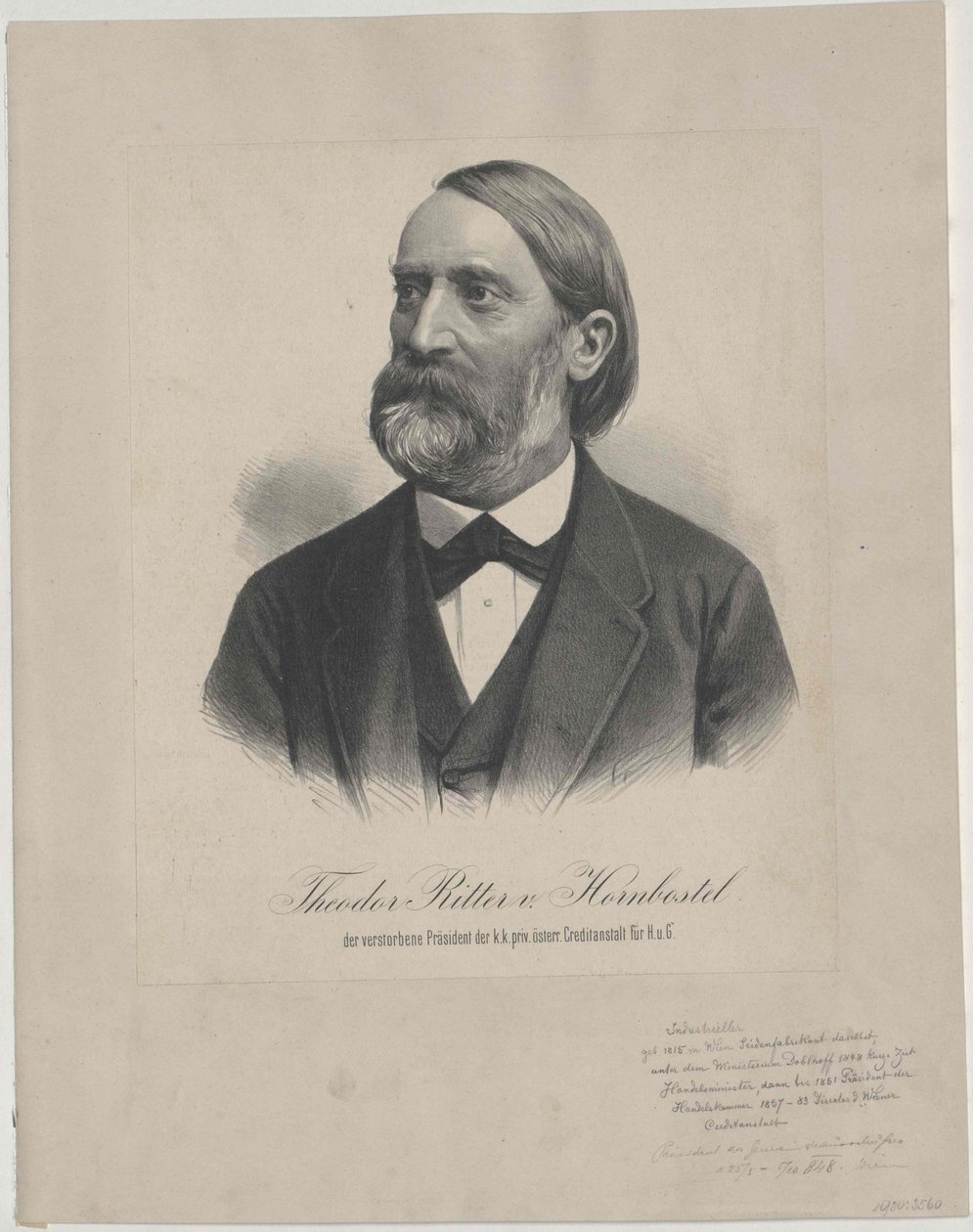 Theodor Ritter Hornbostel (painettu) tekijältä Artist Unknown