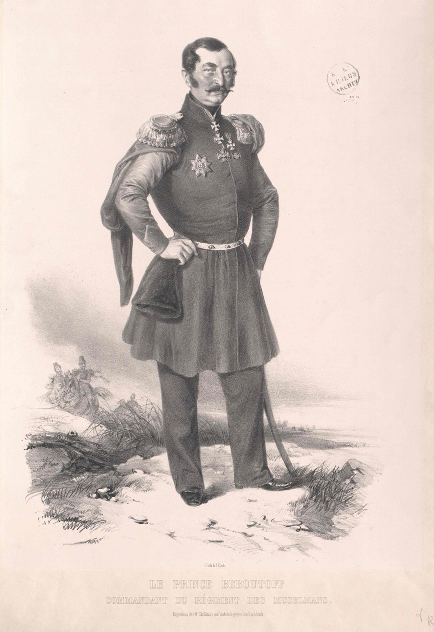 Vasili Osipov kreivi Bebutov tekijältä Artist Unknown