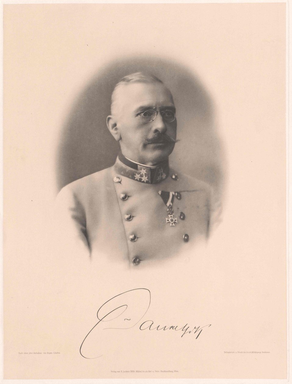 Viktor kreivi Dankl von Krasnik (tulosta) tekijältä Artist Unknown