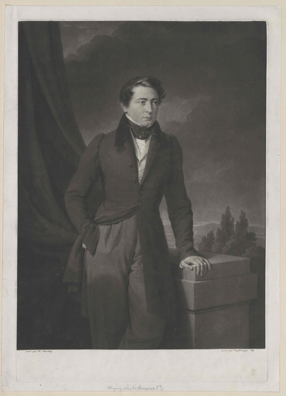 Vincenz ruhtinas Auersperg tekijältä Artist Unknown