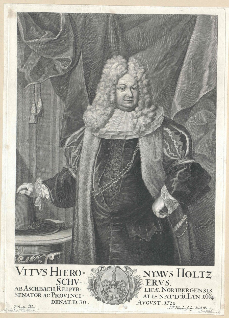 Vitus Jerome Holzschuher alkaen Aspach tekijältä Artist Unknown