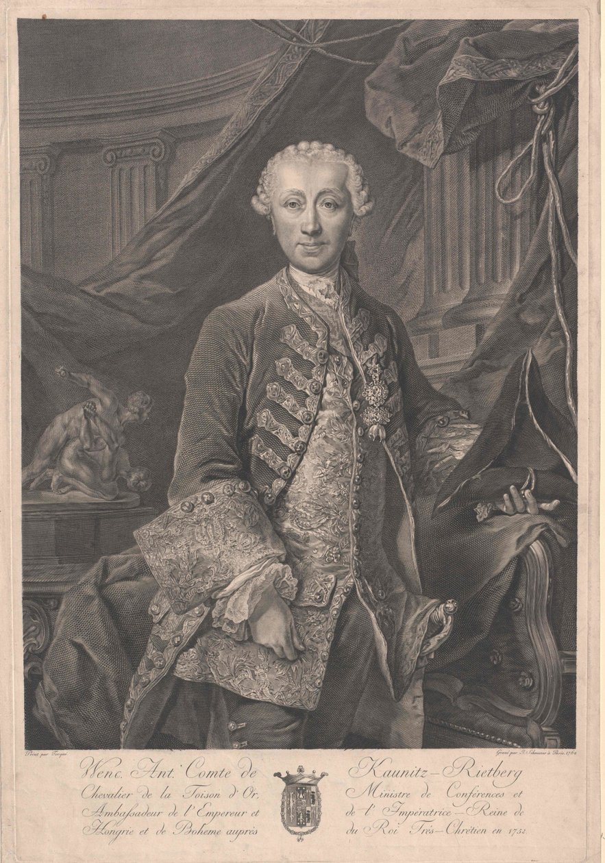 Wenzel Anton Kaunitz-Rietbergin ruhtinas tekijältä Artist Unknown