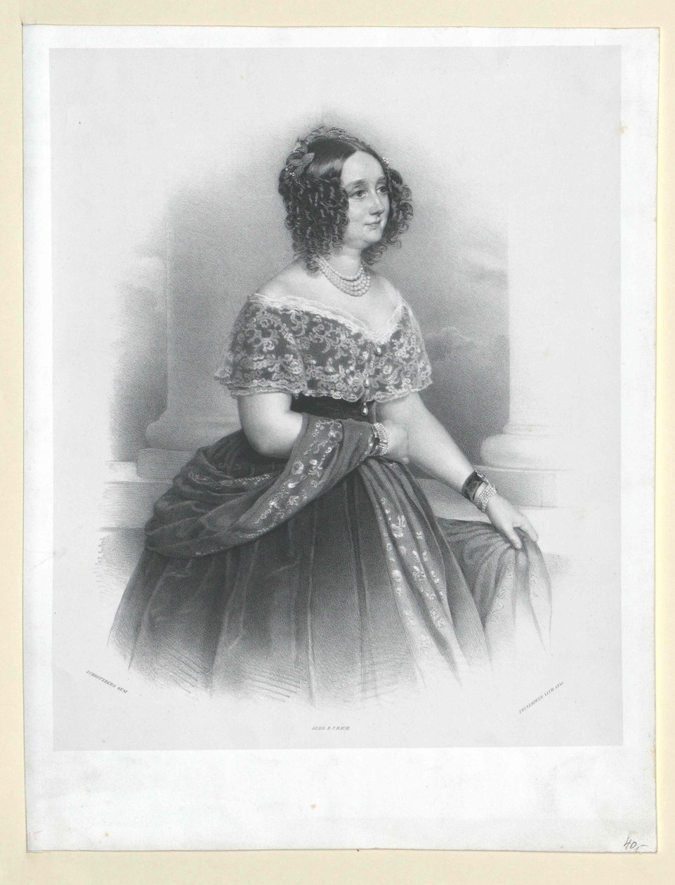 Wilhelmine kreivitär Colloredo-Mannsfeldin kreivitär tekijältä Artist Unknown